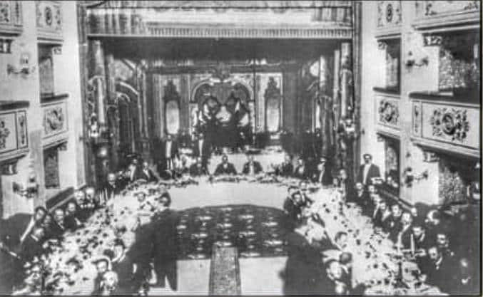 24 maggio 1908 Pranzo di gala al Teatro Mandanici