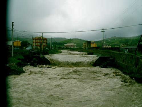 il torrente in piena