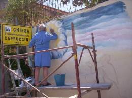 murales dei cappuccini il cantiere